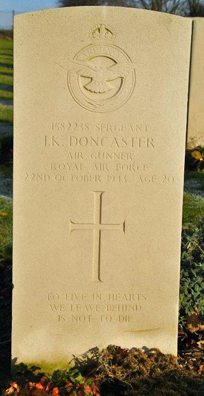 Sgt Ivam Keith Doncaster<br/><br /><br />died October 22nd, 1943